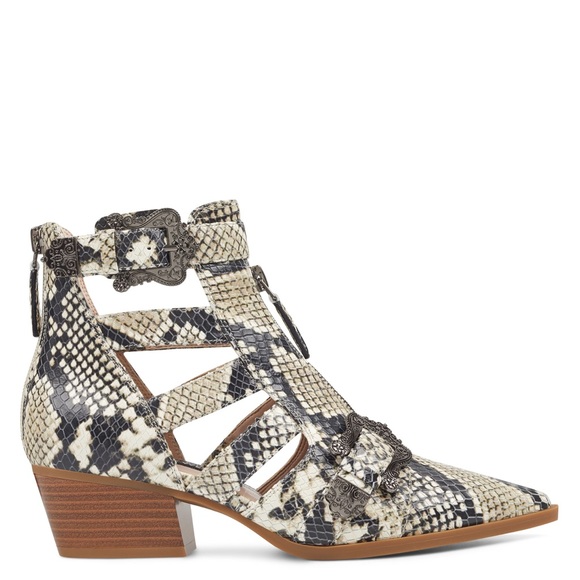 Nine West • snake print cut out booties - Picture 6 of 8